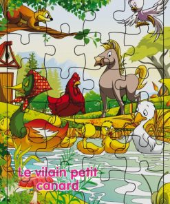 PLANCHES PUZZLES CONTES CLASSIQUES : Le vilain petit canard